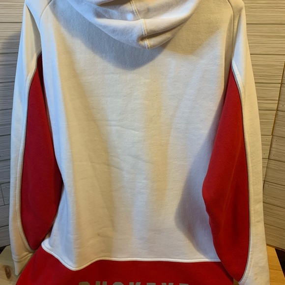NCAA Ohio State Red and White Hoodie - Picture 2 of 3